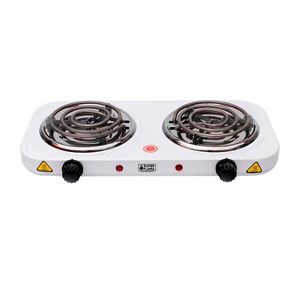 Parrilla Eléctrica Supra 2 Quemadores de Mesa Blanco