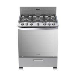 Estufa de Piso Whirlpool WFR3400S Gas 6 Quemadores 30 Pulgadas Gris