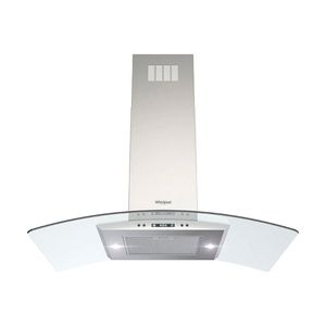 Campana Whirlpool de Pared Cristal 76 cm Gris Claro