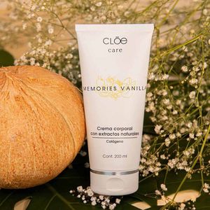 CREMA CORPORAL CON EXTRACTOS NATURALES Y COLAGENO AROMA MEMORIES VAINILLA CLOE