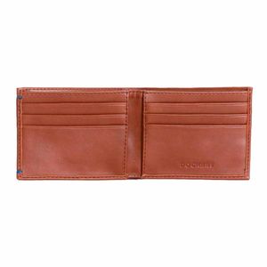 CARTERA DOBLE PIEL DOCKERS CAFE ROJIZO