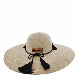 Sombrero Anida Palma Con Aplicación Grande