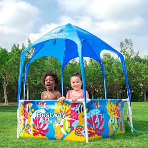 Piscina Hexagonal con Techo BESTWAY 5618T 1.83cm x 51cm