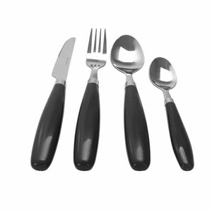 CUBIERTOS 4P ACERO INOX Y ABS, 16 PIEZAS