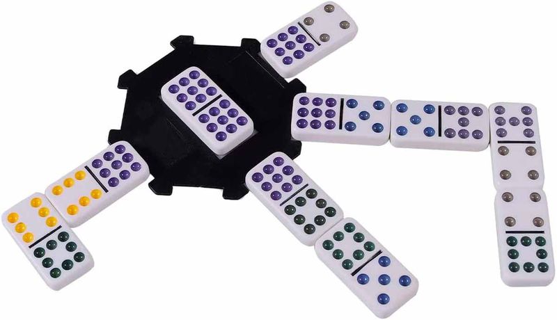 Juego De Domino Doble 9 De Colores 55 Fichas + Caja Metal Dominoes con  Ofertas en Carrefour