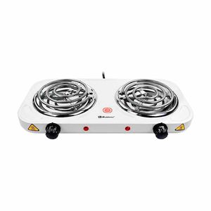 Parrilla Eléctrica Koblenz PEKM-2000 EG 2 Quemadores en Espiral Blanco