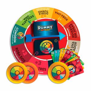 JUEGO DE MESA EN FAMILIA RUMMY SPEED CAJA DE CARTON