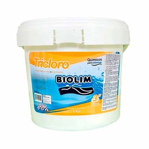 Cubeta BIOLIM Tricloro Tableta 3 Pulgadas 4kg