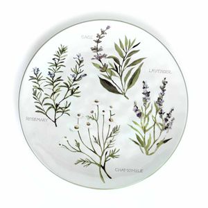 PLATO PRINCIPAL CERAMICA 11" FRESH HERBS