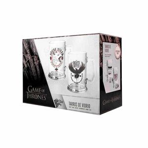 SET EXCLUSIVO DE 2 TARROS DE VIDRIO 3 - GAME OF THRONES