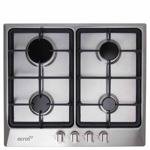 Parrilla De Gas Acros AP2420S De Empotrar 4 Quemadores Gris Claro