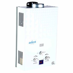 Calentador de Agua Axcent Italy APOLOVI Gas 6 Litros Blanco