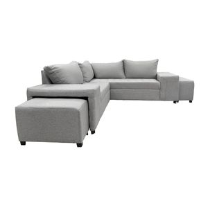 Sala Seccional Elegante Love y Sofa Gris