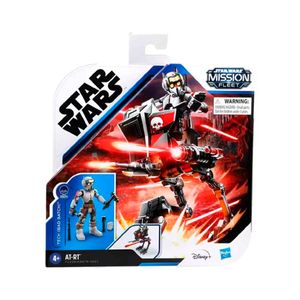 Set de Figura de Acción y Vehículo Star Wars Mission Fleet Expedition Class Tech (Bad Batch) at-RT Ambush 2.5-Inch-Scale Hasbro
