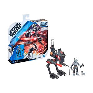 Set de Figura de Acción y Vehículo Star Wars Mission Fleet Expedition Class Tech (Bad Batch) at-RT Ambush 2.5-Inch-Scale Hasbro