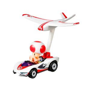 Hot Wheels Mario Kart Personajes Con Glitter