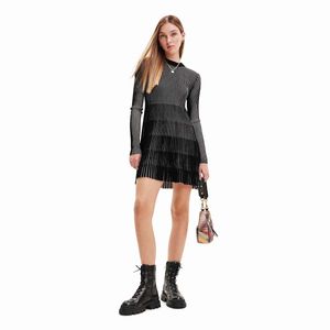 VESTIDO VESTIR MIDI MANGA LARGA