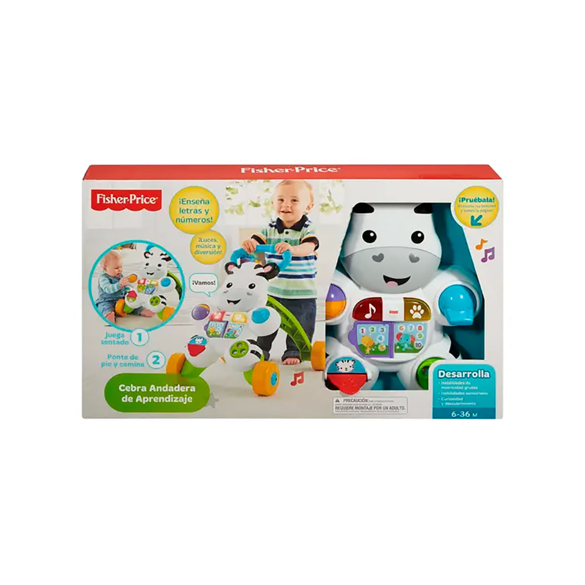 Cebra andadera de aprendizaje fisher price mattel on sale