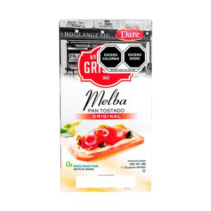 Pan Tostado Melba Original 200g.