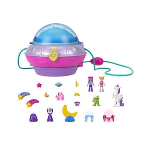 Polly Pocket Estuche Compacto Espacio Doble Diversión Mattel