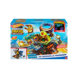 HOT WHEELS MONSTER TRUCKS ARENA DE DEMOLICIÓN RETO FINAL GOR-ZILLA DESTRUCTOR