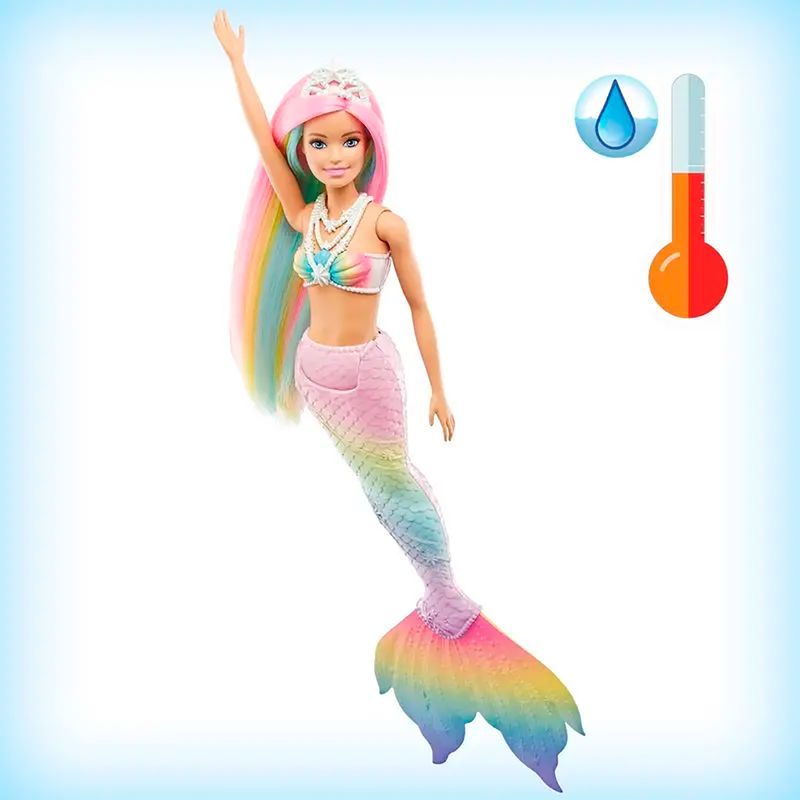 BARBIE SIRENA ARCOIRIS MAGICO Gran Chapur