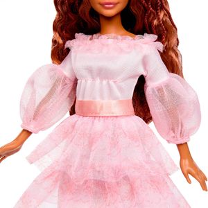 Disney La Sirenita Ariel Humana Vestido Rosa Mattel