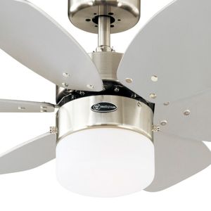VENTILADOR CROMO 30IN CON LUZ SIN CTRL WESTINGHOUSE