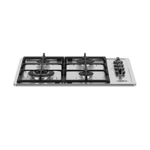Parrilla de Gas Mabe PMI6055PF0 de Empotrar 4 Quemadores Gris Inox