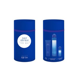 Perry Ellis  360 Very Blue Eau De Toilette 100ml Gs 3Pc