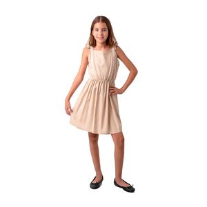 VESTIDO GUIPURE CON SMOCK EN ESPALDA