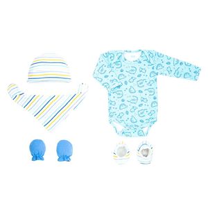 CONJUNTO DE MAMELUCO BABY MINK 7 PZ