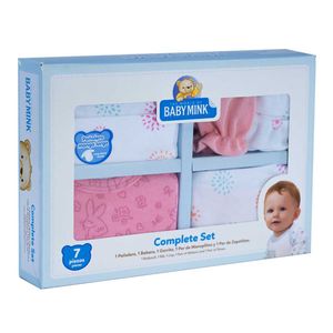 CONJUNTO DE MAMELUCO BABY MINK 7 PZ