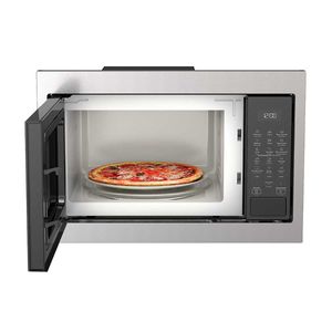 Microondas Whirlpool WM1711D Convencional con Trim 1.1 Pies Gris Inox