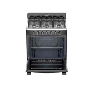 Estufa Acros 6 Quemadores Eléctrico 76 cm Gris Oscuro
