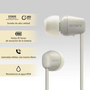 Audífonos Sony  WI-C100 Inalámbricos Gris Pardo
