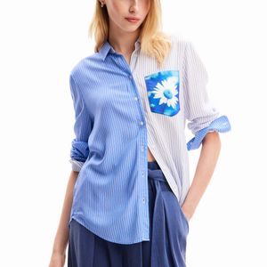 BLUSA CAMISERA CASUAL MANGA LARGA