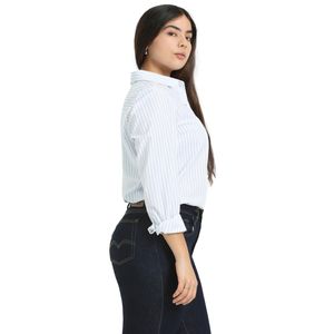 BLUSA CAMISERA CASUAL MANGA LARGA