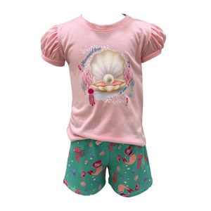 CONJUNTO BLUSA Y SHORT MERMAID