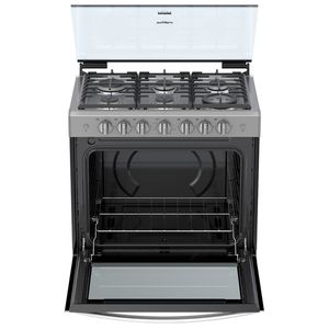 Estufa Empotrable Whirlpool Xpert Flamma WER3100D Gas 6 Quemadores 30 Pulgadas Gris