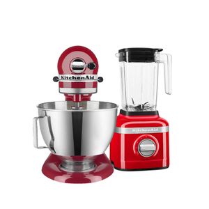 Combo De Batidora Y Licuadora De La Marca Kitchenaid En Color Rojo