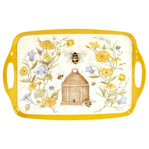 BANDEJA RECTANGULAR MELAMINA HEAVY WEIGHT 19" X 12" BEE SWEET