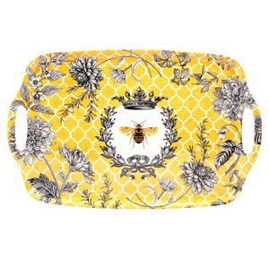 BANDEJA RECTANGULAR MELAMINA HEAVY WEIGHT 19" X 12" FRENCH BEE