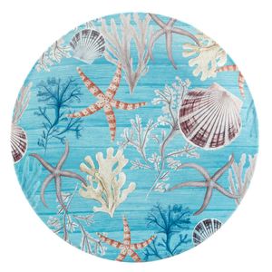 PLATO SERVICIO REDONDO CERAMICA 13" BEYOND THE SHORE
