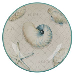PLATO PARA SERVIR PASTA CERAMICA13" X 3" OCEAN VIEW