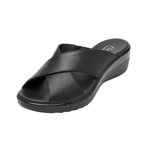 SANDALIA DE PLATAFORMA CASUAL EN PIEL