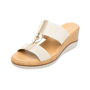 SANDALIA DE PLATAFORMA CASUAL EN PIEL