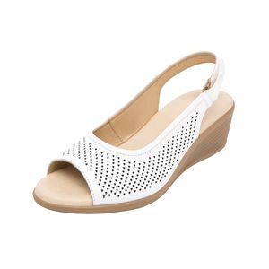 SANDALIA DE PLATAFORMA CASUAL EN PIEL