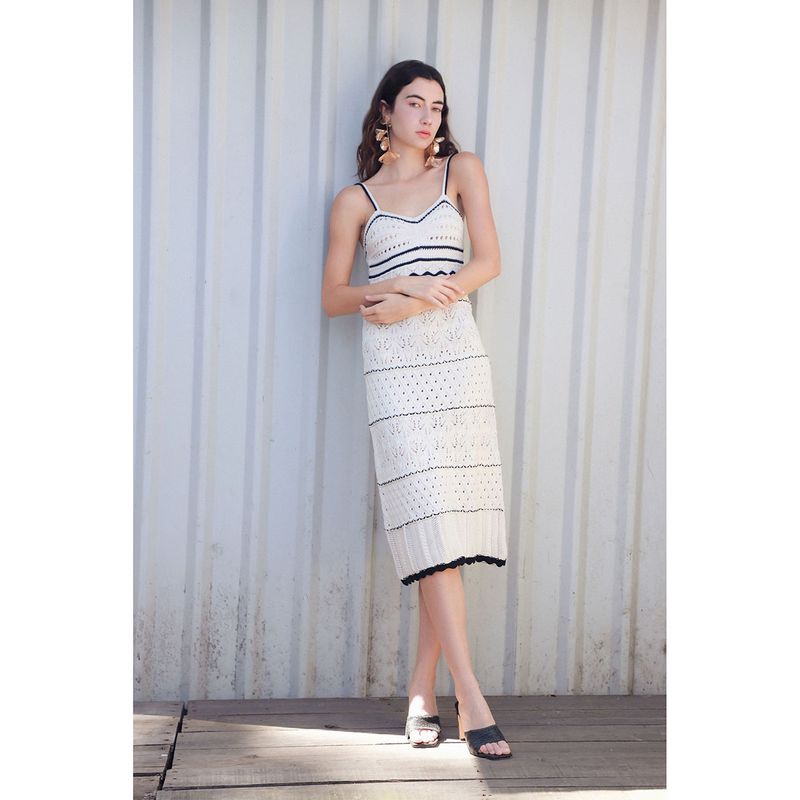 VESTIDO CASUAL MIDI SIN MANGA Gran Chapur