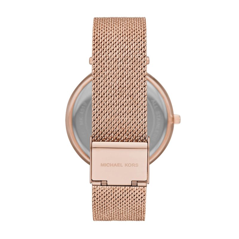 RELOJ MICHAEL KORS DAMA,EXTENSIBLE ACERO ORO ROSADO,CARATULA MADRE